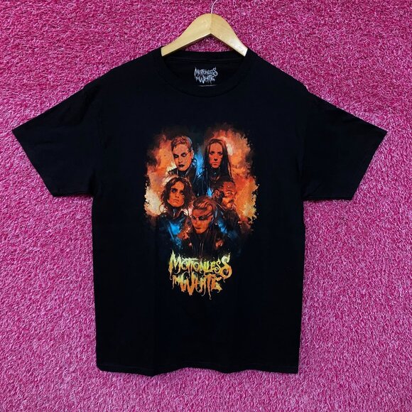 Motionless in White Watercolor Portrait T-shirt size large - Picture 1 of 4